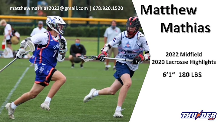 Matthew Mathias 2020 Best Of Lacrosse Highlights 1...