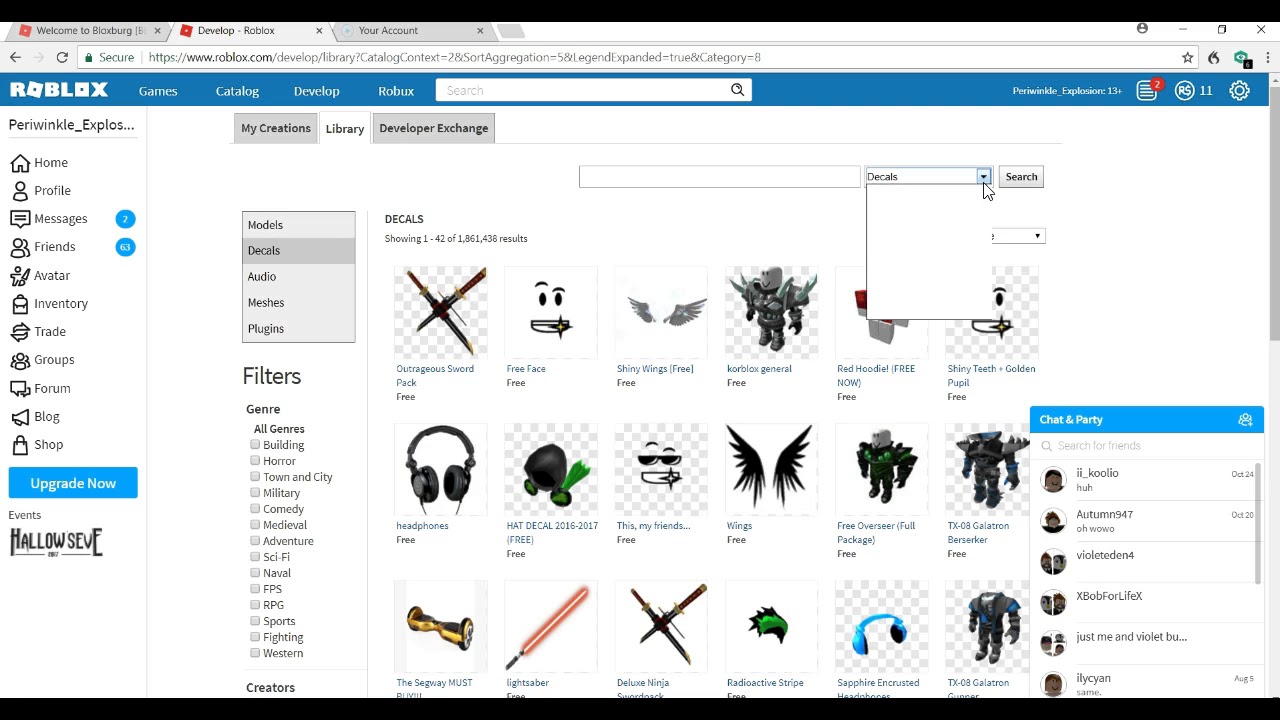 cool roblox catalog ids