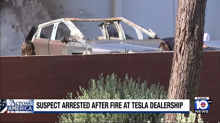Arizona man accused of setting fire at Tesla dealership