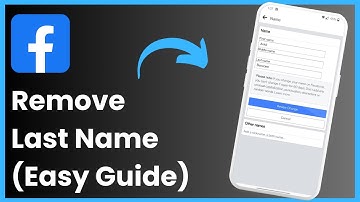 How To Remove Last Name On Facebook !