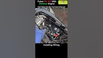 Installing Dominar Wiring In Pulsar Rs 200 One And Only Modified Pulsar Rs 200 #pulsar200rs #shorts