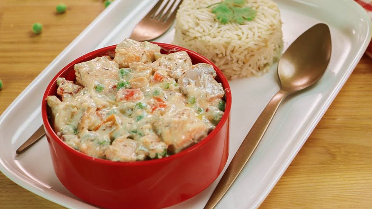 Chicken Fricassee with Garlic Rice by SooperChef