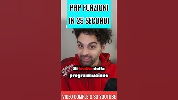💻💡FUNZIONI PHP IN 25 SECONDI GUIDA VELOCE #php #webdevelopment #coding #programmingquickguide