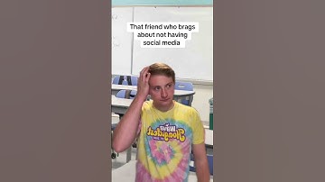 That one friend who brags about not having social media #pov #school #nostalgia