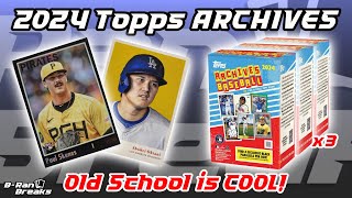 2024 Topps Archives Baseball Blasters! OUT OF THE ARCHIVES! Retail Black Parallels! OLD SCHOOL FUN!