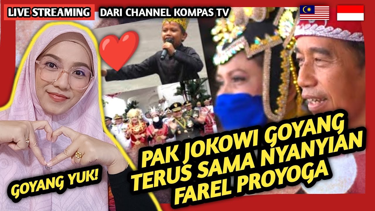 🇲🇾🇮🇩 REACTION PAK JOKOWI & IBU NEGARA IKUT GOYANG DENGAN NYANYIAN FAREL PROYOGA DI SAMBUTAN HUT RI !