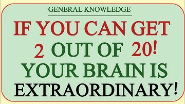 IF YOU CAN GET 2 OUT OF 20... YOUR BRAIN IS EXTRAORDINARY! 🤯🧠 | Ultimate IQ Challenge