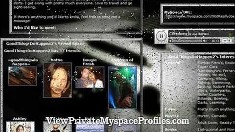 View Private Myspace Profiles - It