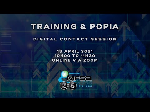 MFSA Digital Contact Session | Training & POPIA | 13 April 2021