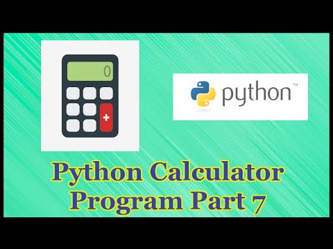 Python Calculator Program Part 7 - YouTube