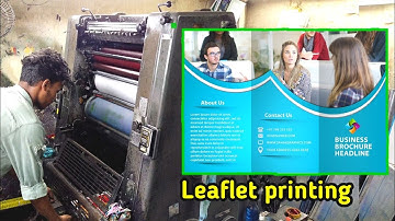 Leaflet print by Heidelberg offset printing machine & Digital offset printing machine 4 colour