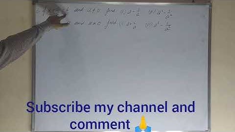 if a+1/a=6 and a≠0 find 1)a-1/a and 2)a²-1/a²