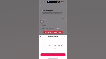 How to create an event on TikTok