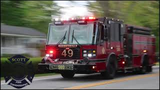 Washingtonville FD squad 580 FAST team into Vails gate for a working fire