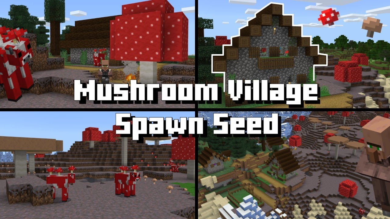 Minecraft mushroom village