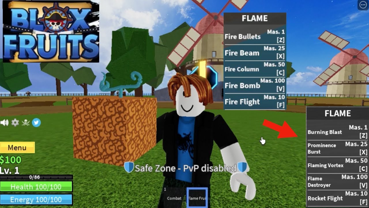 Lvl 1 Noob AWAKENS FLAME FRUIT reaches 2nd SEA in BLOXFRUITS 