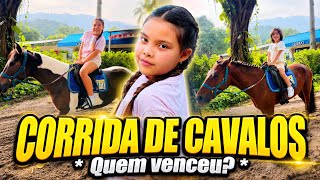 PRIMEIRA VEZ NA CORRIDA DE CAVALOS * O Noah ficou trsite * 😕 🐎 