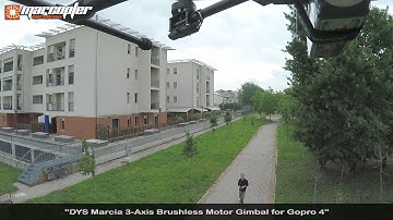 "DYS Marcia 3-Axis Gimbal for GoPro 4" - 360° pan rotation