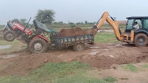 New Case 770 Ex Going to Loading Mud in TATA 3525 Tipper Tractor | Jcb से ट्रक में कैसे मिट्टी भरे |