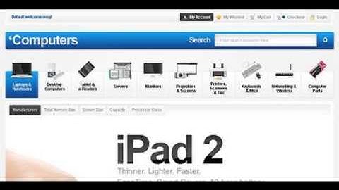Preview White Computer Store Magento Theme by Hermes TMT