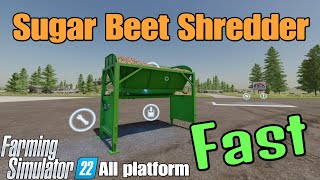 Sugar Beet Shredder  / FS22 mod for all platforms