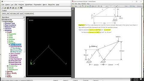 ANSYS Mechanical APDL Truss problem
