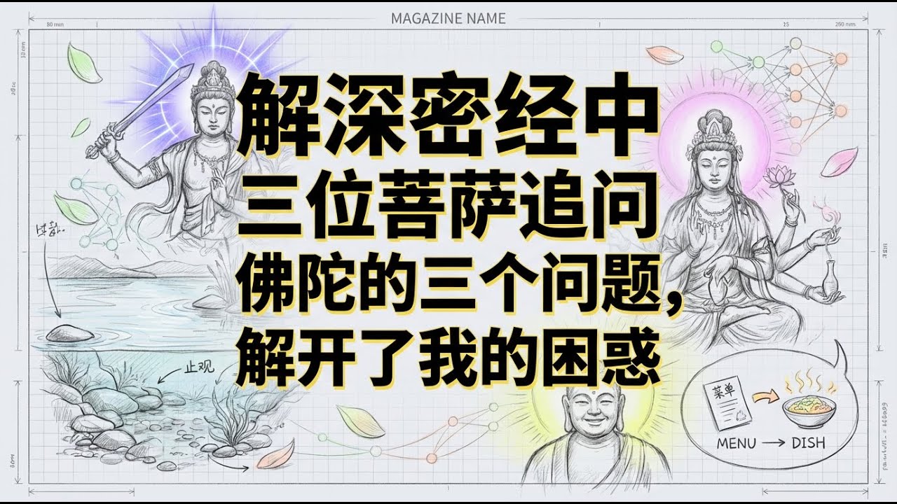 解深密经实战指南 | 弥勒观音文殊的终极三问 | 意识编程的止观算法