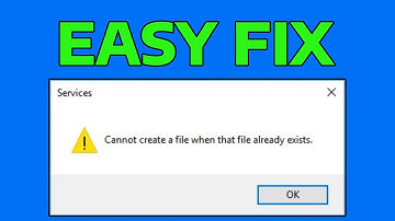 How To Fix Cannot Create a File When That File Already Exists