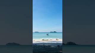People kayaking on the sea