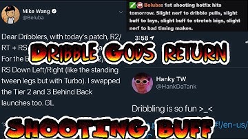 NBA 2K20 DRIBBLE GODS ARE BACK AND SHOOTING BUFFED PATCH 1.03 NOTES !!
