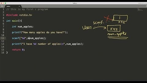 19. C programming Print and Scan - CS101 Introduction to Computing