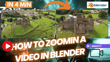 How to ZoomIn A Video Using Blender