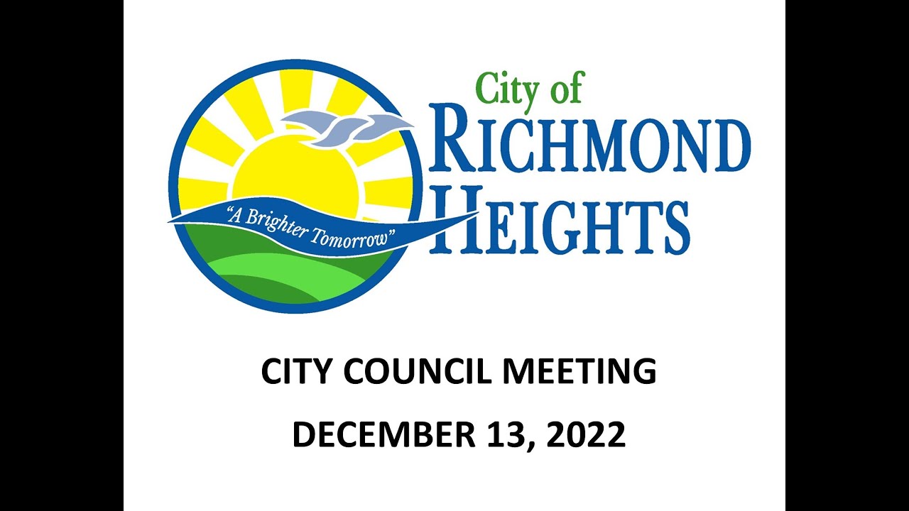 City of Richmond Heights, Ohio Council meeting 12/13/22 YouTube
