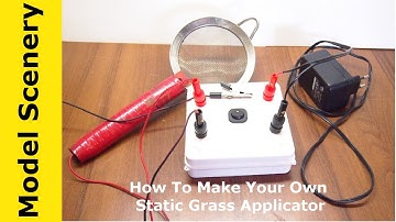 DIY Static Grass Applicator Homemade Cheap Fast And Easy To Make 15kv DC Static Field 12v DC Input