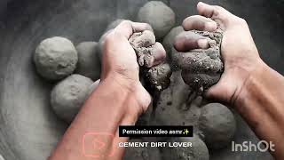Cement balls pure asmr✨#cement #asmr #crumbling #asmrcement #viral #satisfying #chalk