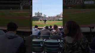 How it feels to sit behind home plate at Wrigley Field