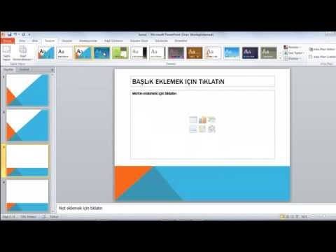 Video: Powerpoint Sunumu Nasıl Yapılır