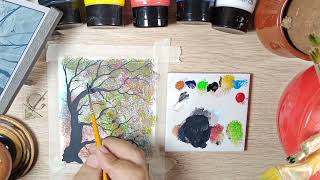 كيف ارسم شجرة للاطفال