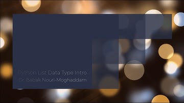 Python Basics #07: List Data Type Intro in Python پایتون مقدماتی #07: لیست ها در پایتون بخش 1
