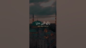 إِنَّ ٱللَّهَ وَمَلَٰٓئِكَتَهُۥ يُصَلُّونَ عَلَى ٱلنَّبِىِّ ۚ - القارئ فارس عباد