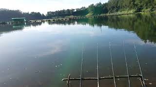 wisata telaga menjer, memancing