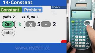 TI-30XS Multiview 11: Define your own constant | NYBot