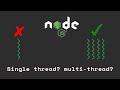 Node.js Architecture - is Node single threaded? multi threaded?