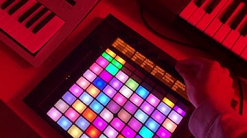 Philips hue w/ ableton push visuals demo
