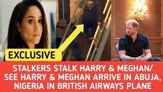 SEE PRINCE HARRY&amp;DUCHESS MEGHAN DISEMBARK FROM BRITISH AIRWAYS PLANE AS THEY ARRIVE IN ABUJA,NIGERIA