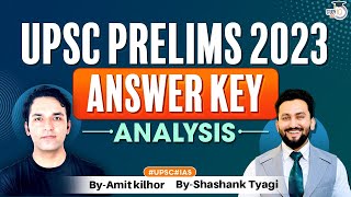 UPSC Prelims 2023 Answer Key & Paper Analysis | UPSC Prelims Cut off | General Studies | StudyIQ