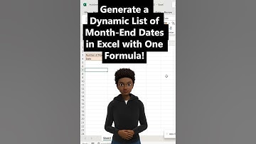 📅 Auto-Generate Month-End Dates in Excel with One Formula!
