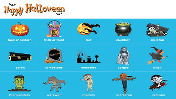 5.7 Từ vựng tiếng Anh về lễ Halloween - Từ vựng tiếng Anh về chủ đề Đời sống