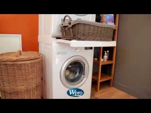 Kit de superposition universel WPRO pour lave-linge et sèche-linge 