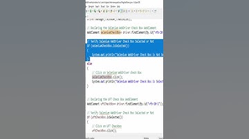 Selenium Interview Questions & Answers - 12. How to Handle Checkbox in Selenium Webdriver?